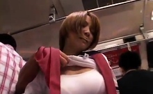 Wonderful Japan girl in uniform suck and facial