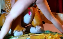 Inflatable Deer Toy Fuck Cum Inside